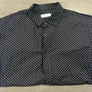 Mens Cotton&Co button down t-shirt with palm trees